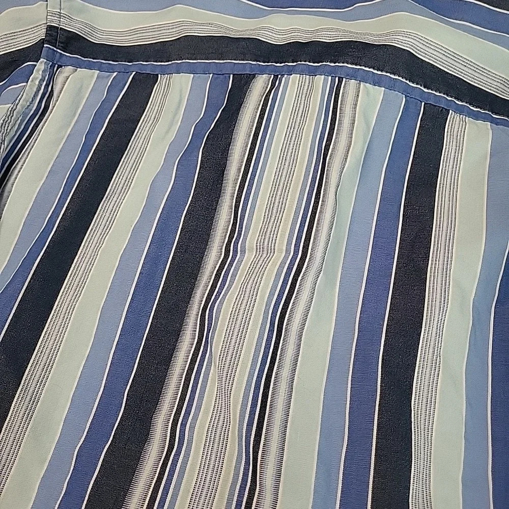 BABY GAP Y2K 2012‎ Button Up Blue Striped Shirt Toddler Boys 2T Years